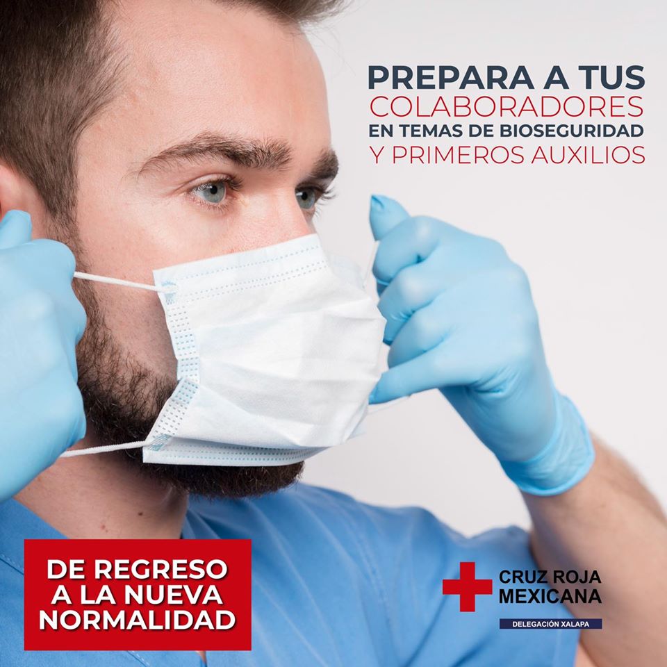 Cruz Roja de Xalapa ofrece asesoramiento en bioseguridad para el regreso a «nueva normalidad»