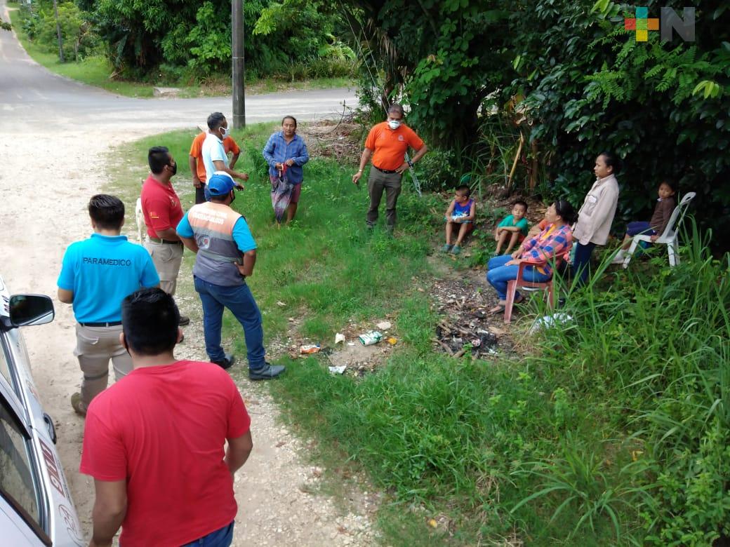 Desfogue en pozo causa alarma en ejido Guillermo Prieto de Coatzacoalcos