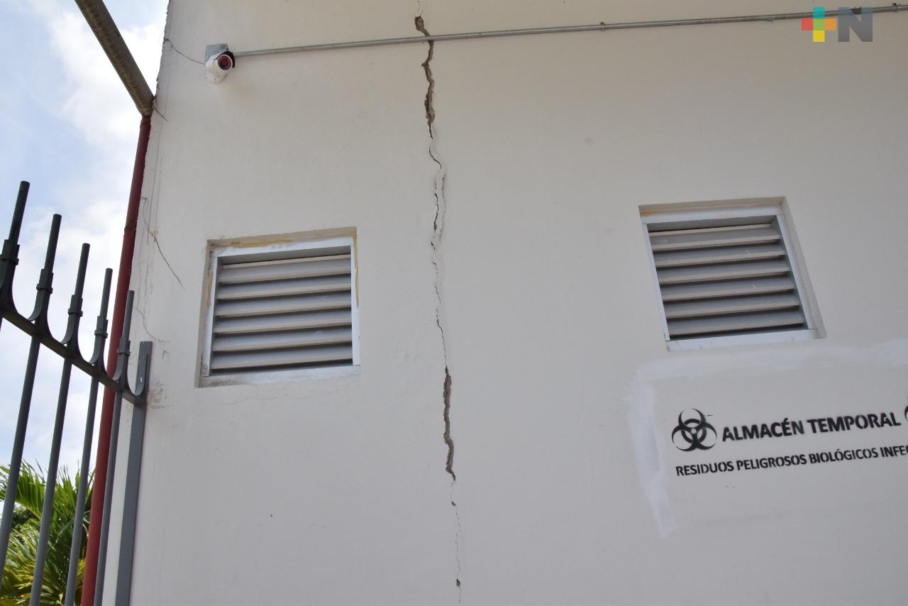Sismo deja afectaciones en el hospital de Tlapacoyan