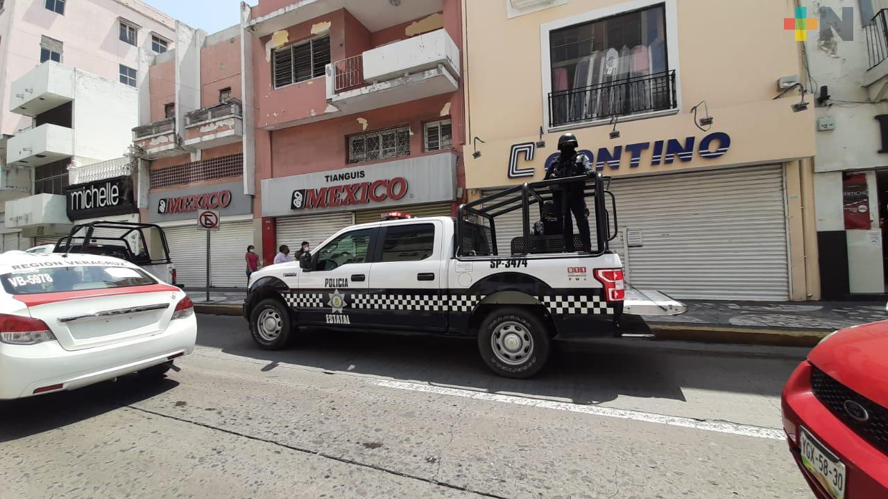 En comercios esenciales de ciudad de Veracruz, verifican se cumplan lineamientos sanitarios