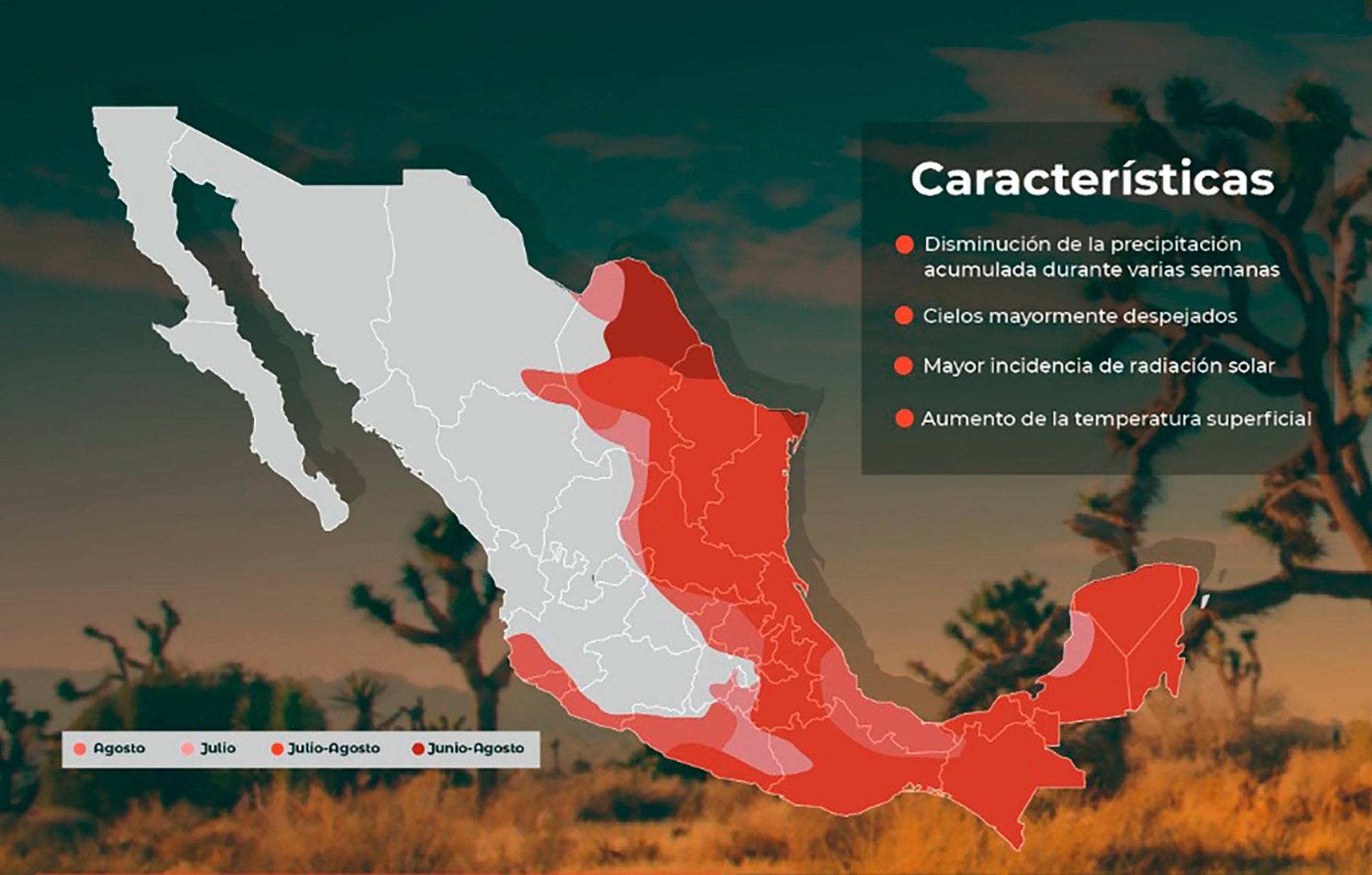 Canícula, época con menor humedad en el estado de Veracruz