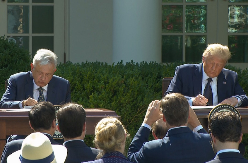 Tratado, opción para crear empleos y fomentar comercio: AMLO