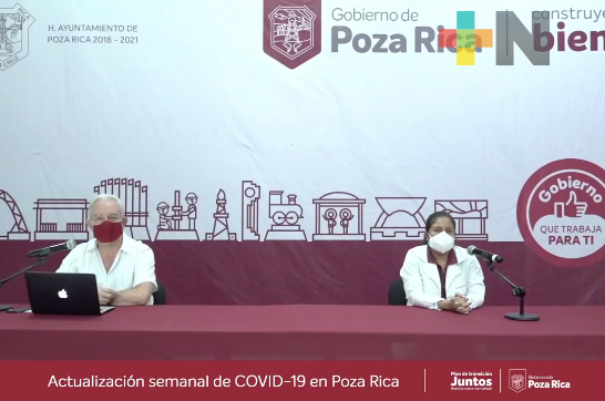 Presentó Ayuntamiento de Poza Rica sus avances en estrategias y acciones para combatir pandemia