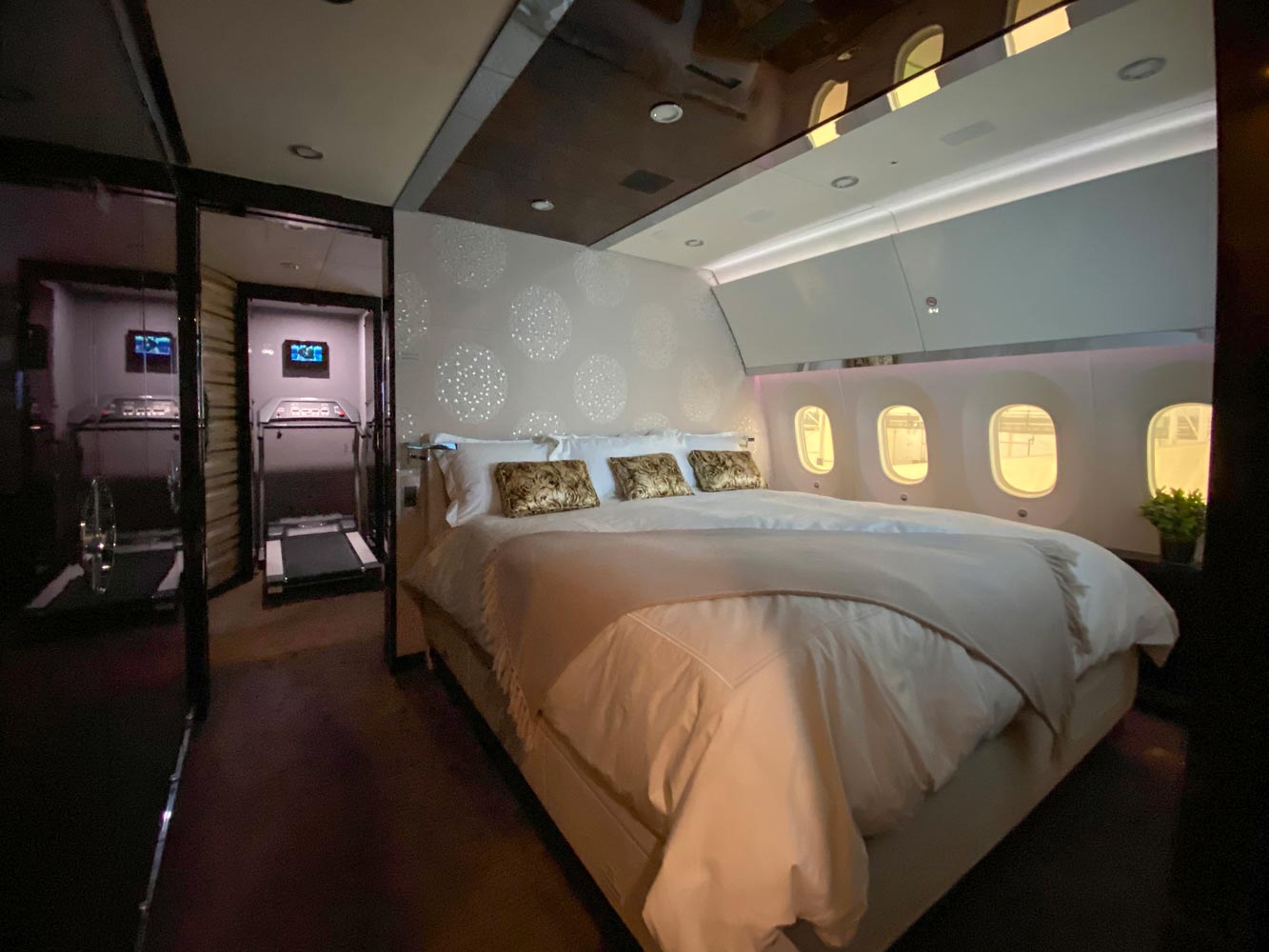 Interior del avión presidencial