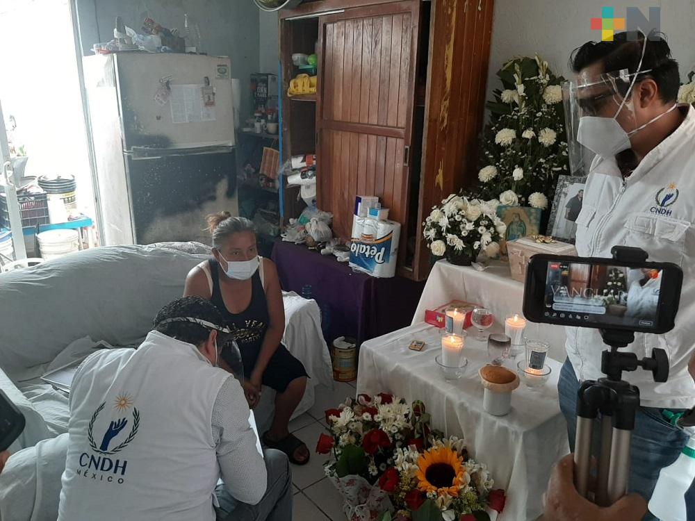 CEDH brindará apoyo a Dulce María Andrade, quien denunciara al IMSS por perder restos de esposo fallecido