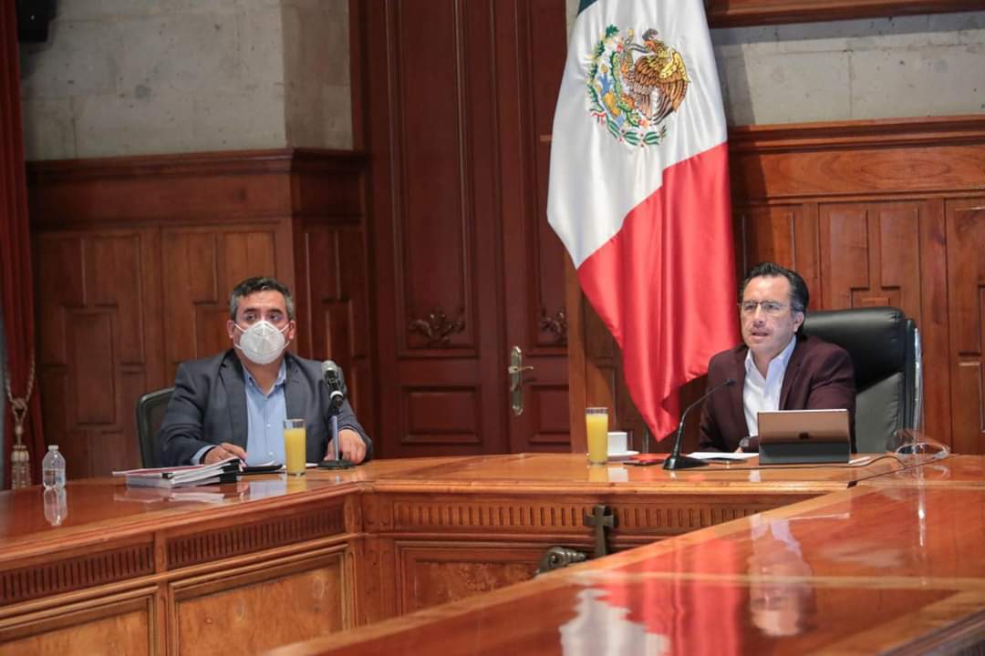 El gobernador Cuitláhuac García revisó estrategia de salud alimentaria