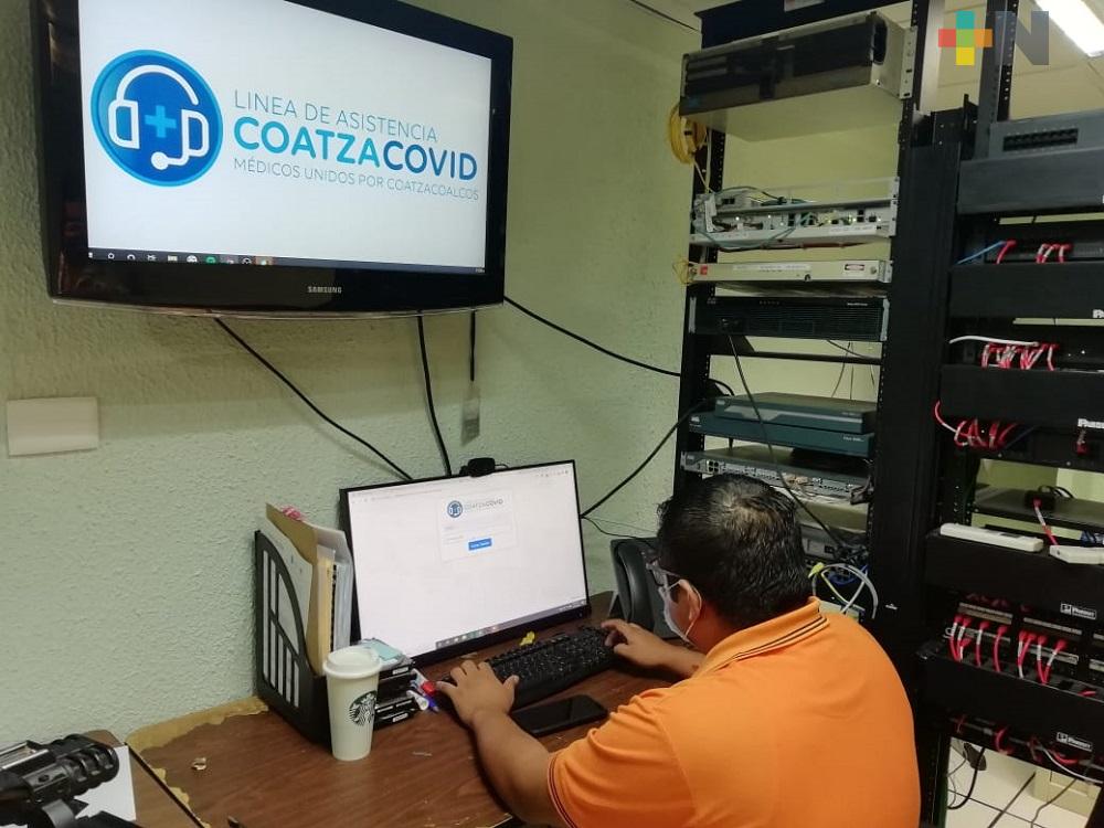 En Coatzacoalcos, línea Covid ha atendido a 100 personas con síntomas similares al coronavirus