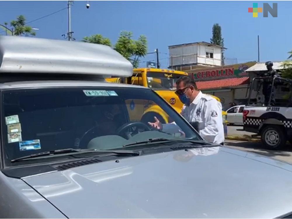 En bulevar Córdoba-Fortín inician operativos para verificar que ciudadanos cumplan con medidas de prevención