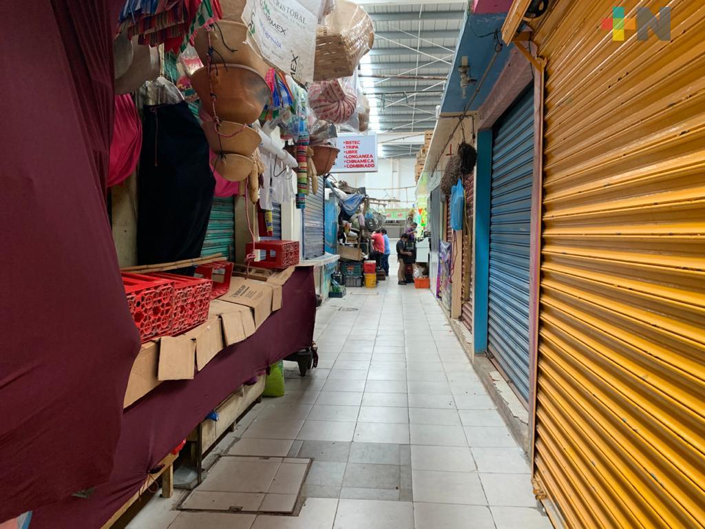 Locatarios del mercado Morelos aseguran cumplir medidas sanitarias