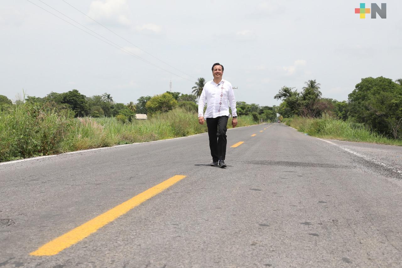 Concluida rehabilitación de la carretera Chacaltianguis-Tuxtilla