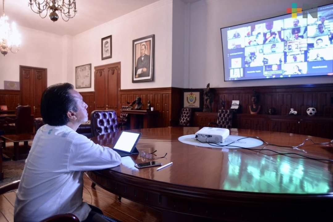 Cuitláhuac García reitera colaboración a la Federación ante pandemia