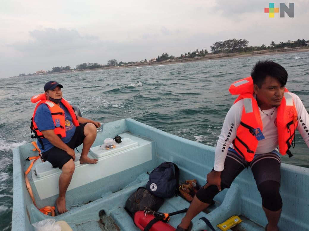 Buscan a pescadores desaparecidos en Tecolutla