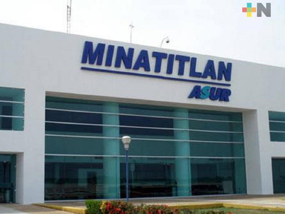 Los cinco vuelos semanales en aeropuerto de Minatitlán, ya alcanzaron una ocupación del 70 por ciento