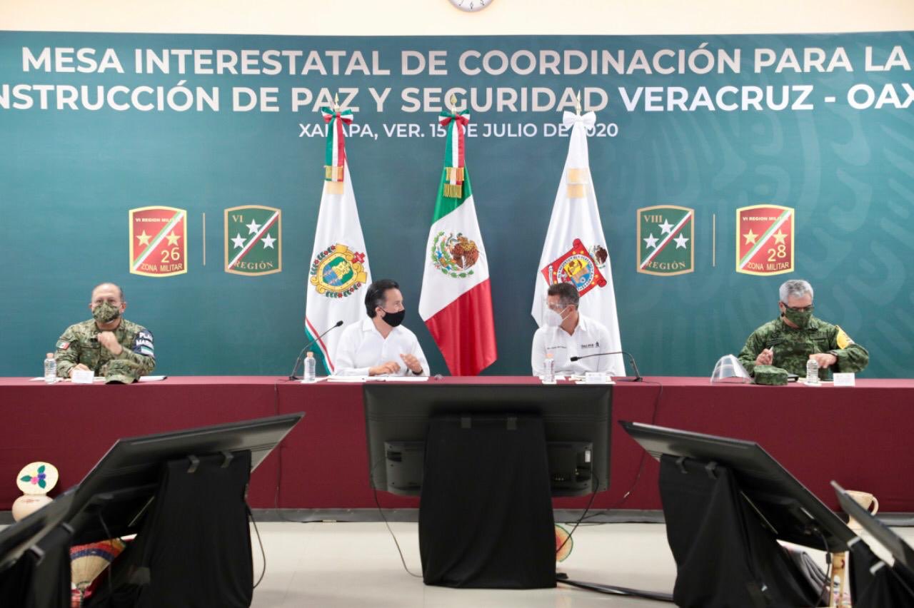 Ratifican Oaxaca y Veracruz sumar esfuerzos en materia de seguridad