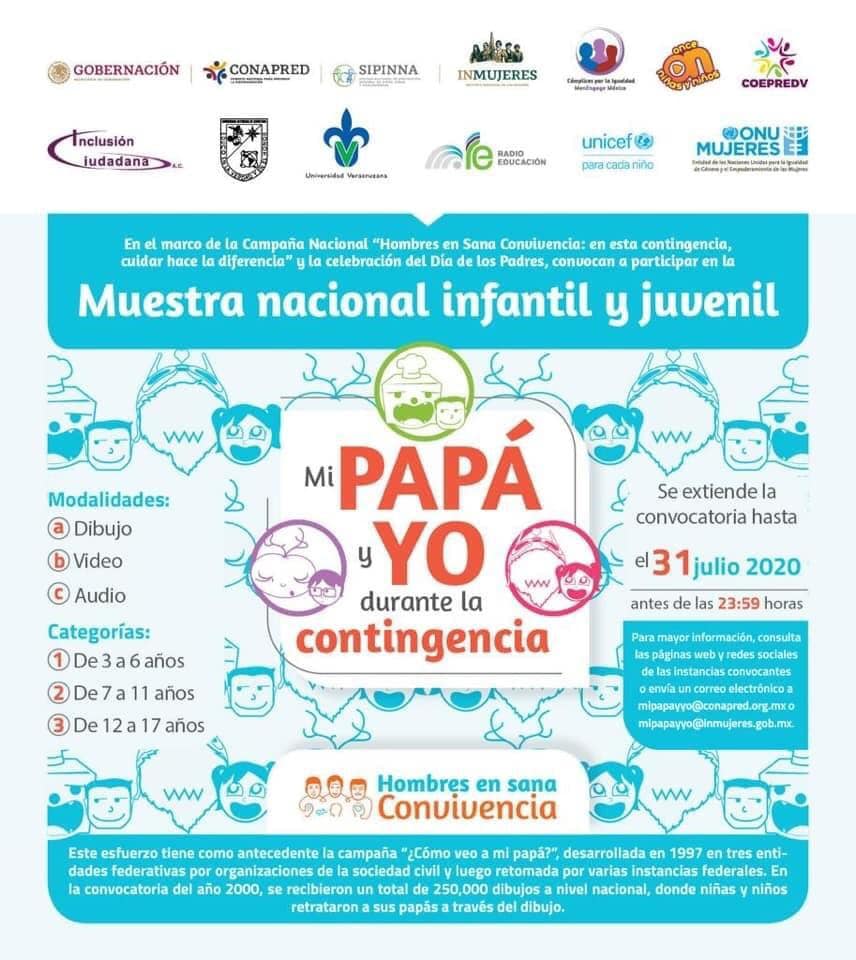 Invitan al concurso Mi papá y yo durante la contingencia