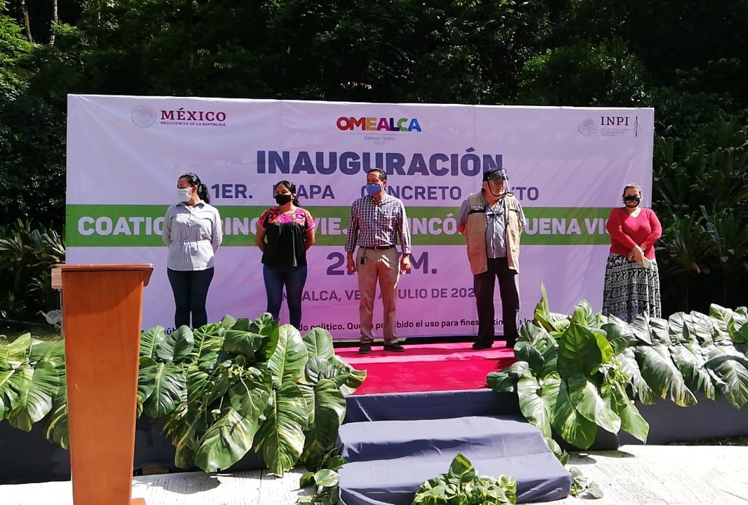 Inauguraron la primera etapa de la carretera Coatica-Rincón Buena Vista, en Omealca