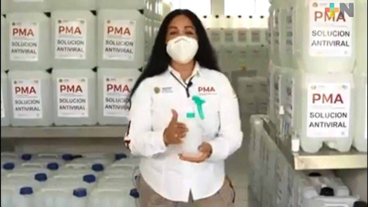Procuraduría del medio ambiente elabora solución desinfectante no tóxica