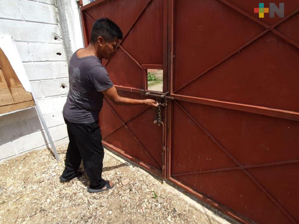 Para evitar contagios de coronavirus, refugio para adictos, en Coatzacoalcos, mantiene cerradas sus puertas