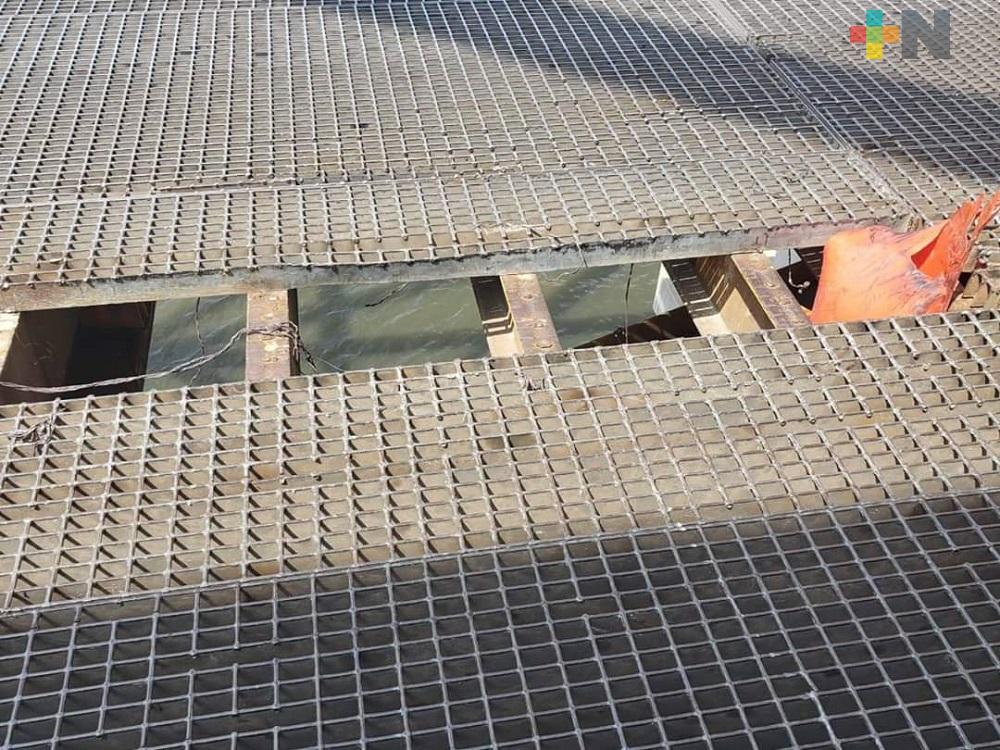 Para mayor seguridad realizarán cambio de parrilla del puente Coatzacoalcos I