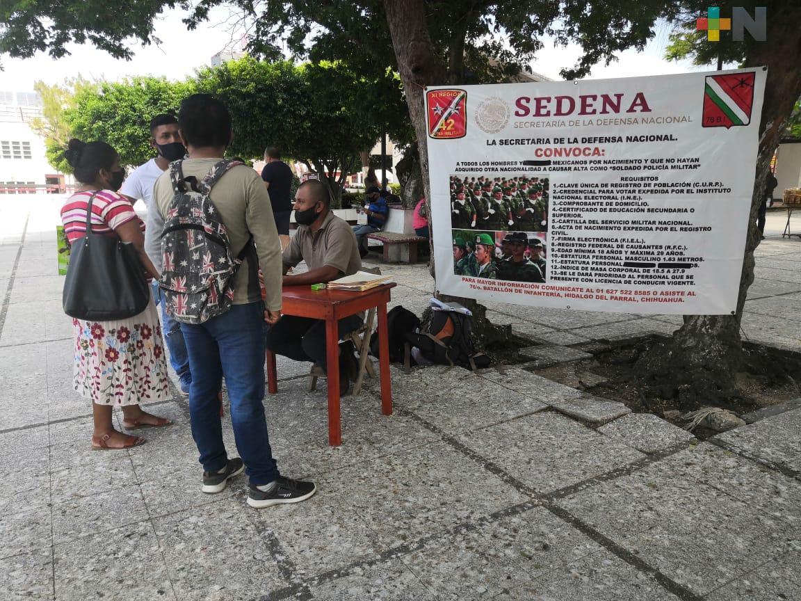 Sedena inició reclutamiento en Coatzacoalcos