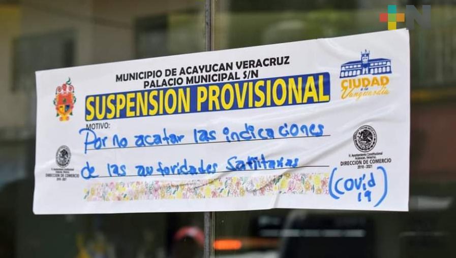 Suspenden sucursal de BBVA en Acayucan, por no cumplir medidas preventivas