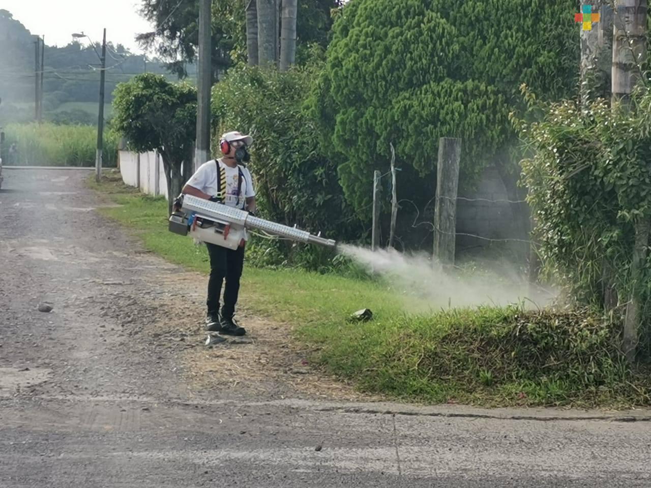 En Ixtaczoquitlán continúan acciones para prevenir enfermedades transmitidas por dengue, zika y chikungunya