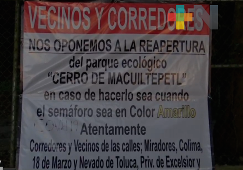 Vecinos y corredores se oponen a la reapertura del parque ecológico Cerro de Macuiltépetl