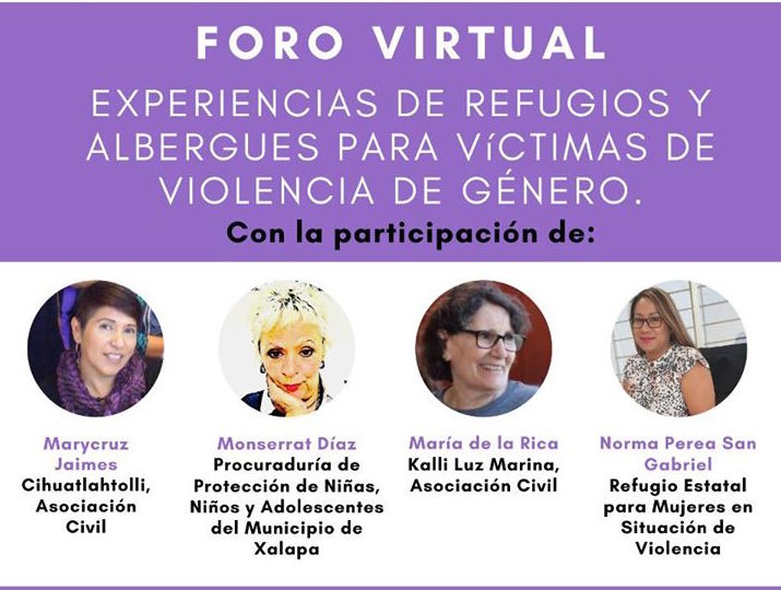 Realizan foro virtual sobre refugios y la atención que se otorga a mujeres víctimas de violencia