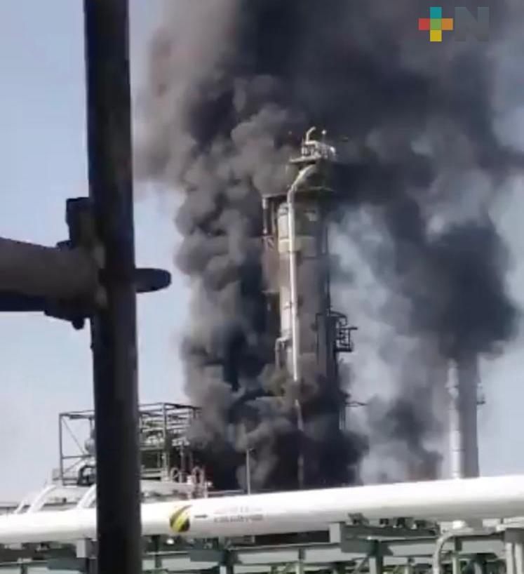 Se registró incendio en refinería Lázaro Cárdenas de Minatitlán