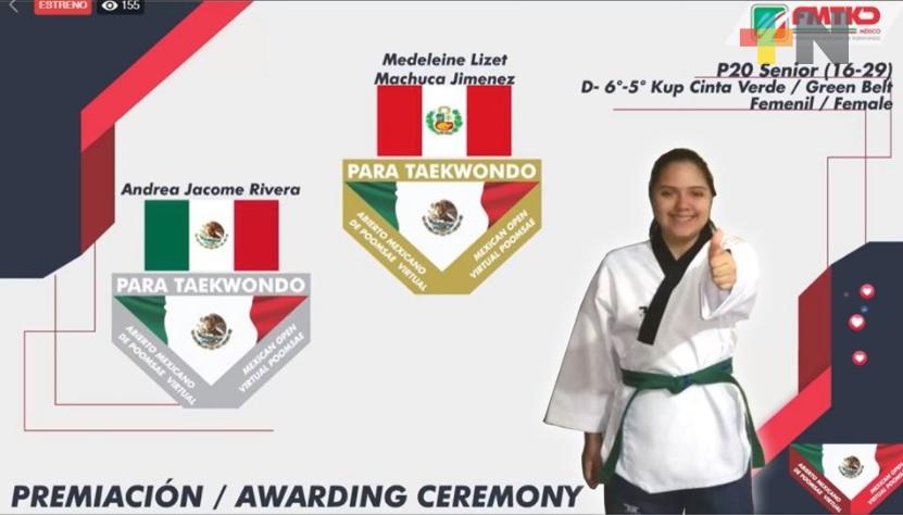 Veracruz ganó dos platas en Nacional de Para-Taekwondo 2020