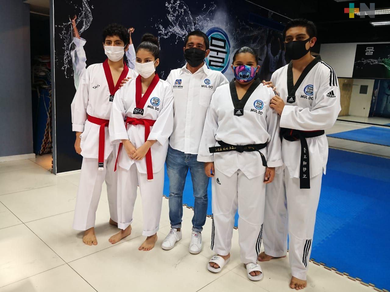 Brillan taekwondoines de MUL DO Veracruz en US Open Virtual