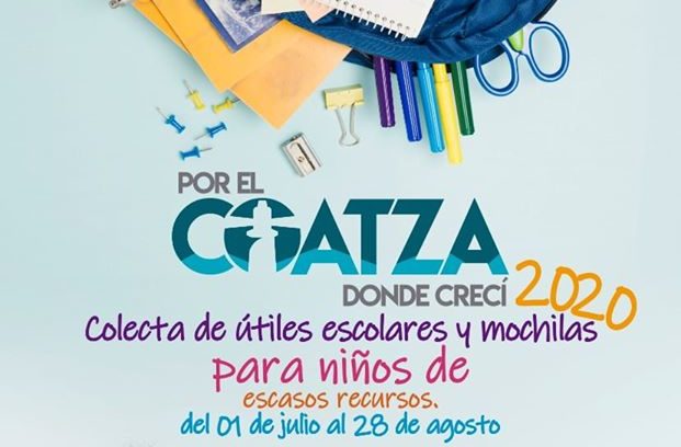 Inicia colecta de útiles escolares en Coatzacoalcos