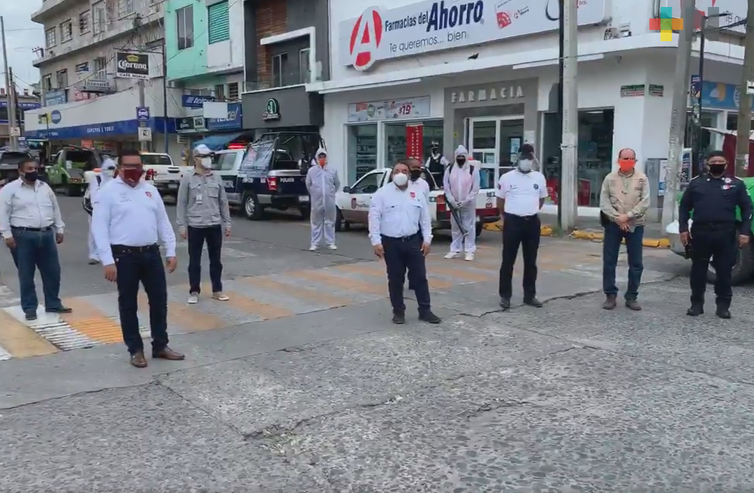 Realizarán operativo permanente de protección, seguridad y desinfección en centro de Poza Rica