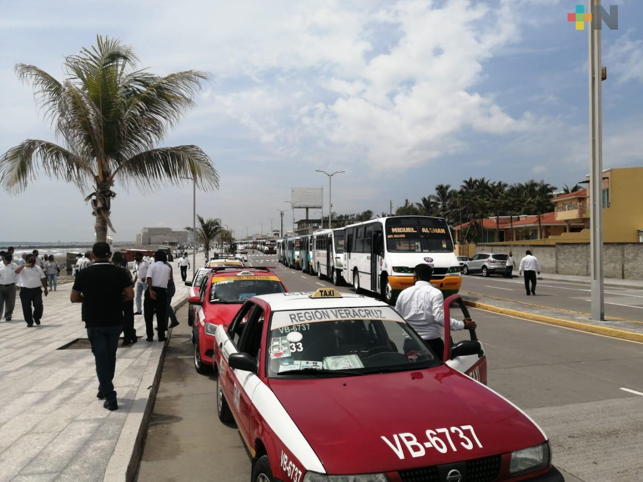 Dos mil taxis dejaron de circular en Veracruz-Boca del Río