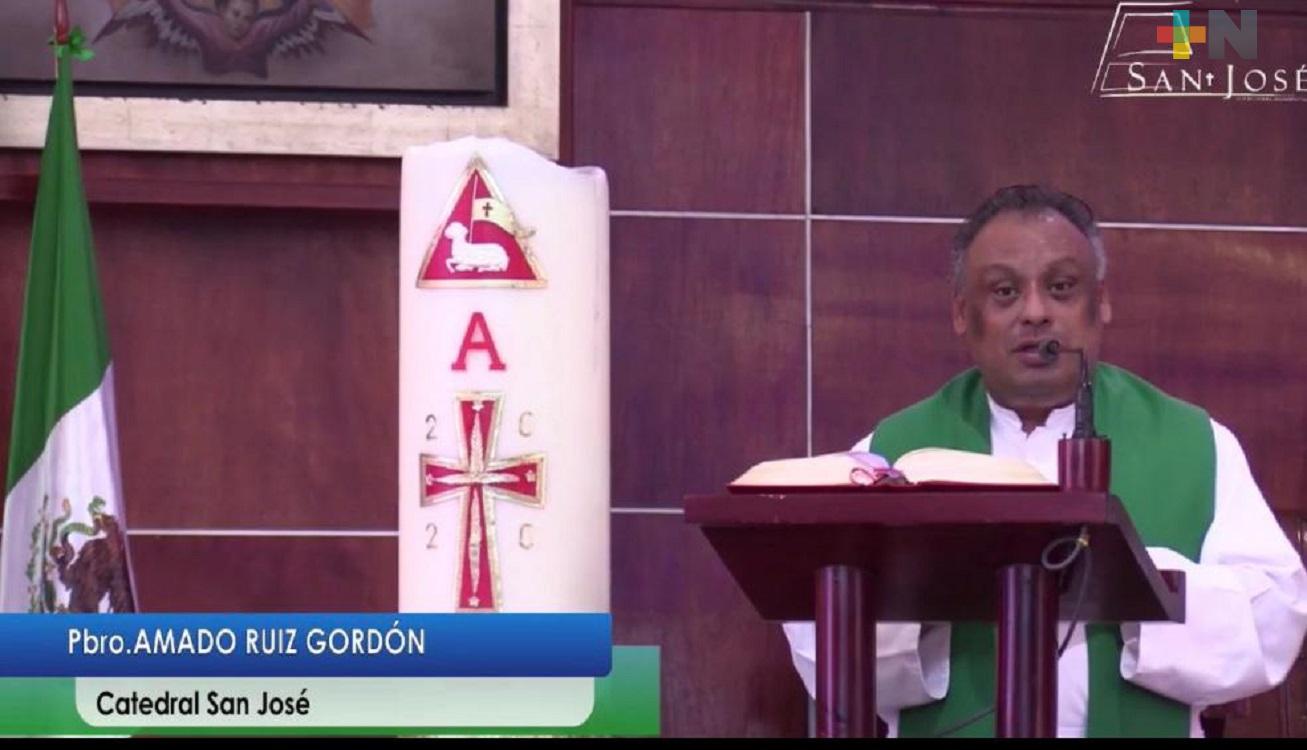 Sacerdote de Coatzacoalcos pide a población a no desistir ante pandemia
