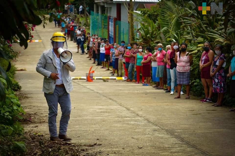 Reportan descenso de contagios de coronavirus en municipio de Zongolica