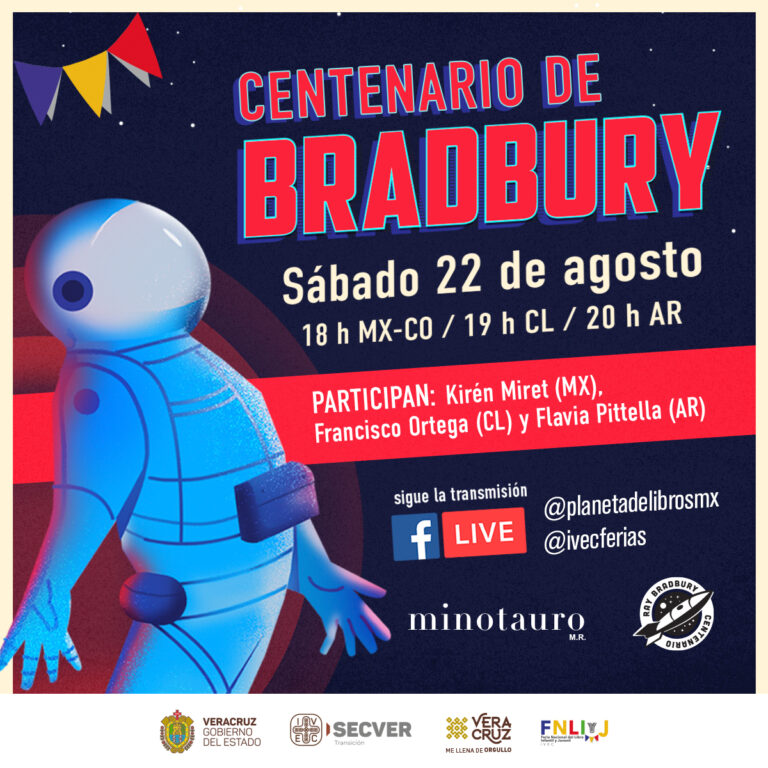Invita IVEC a la mesa 100 años con Bradbury, en alianza con Grupo Planeta México