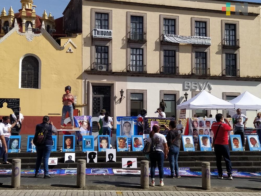 Con manifestación  conmemoran Día Internacional de las Víctimas de las Desapariciones Forzadas, en Xalapa