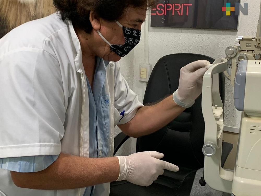 Optometristas refuerzan medidas sanitarias para evitar contagios de COVID-19