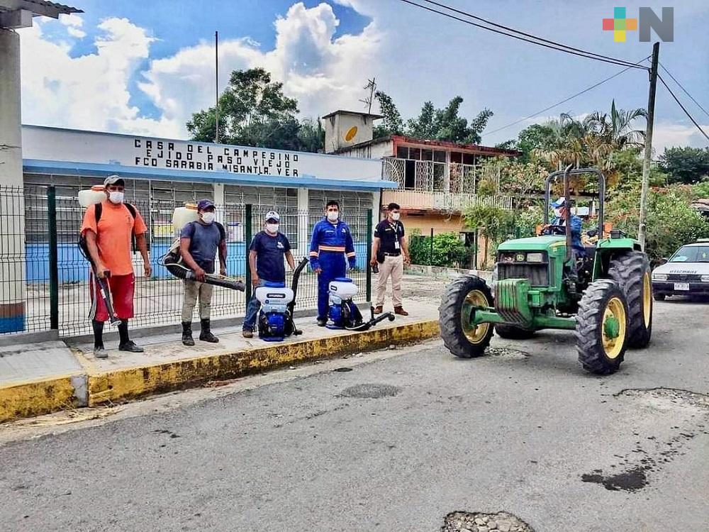 En Misantla se combate al dengue y al coronavirus