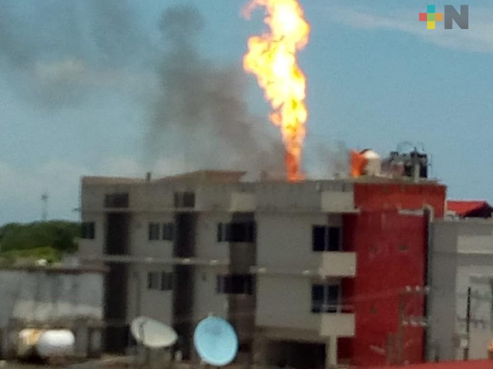Explotó tanque gas en hotel de Tecolutla