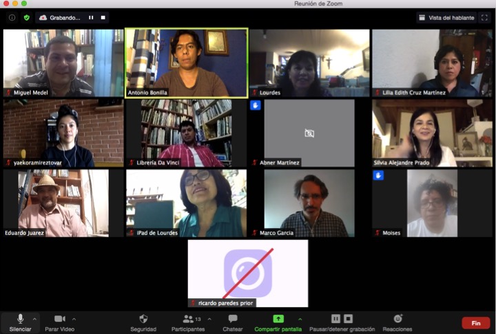 Realiza IVEC reunión virtual con libreros veracruzanos