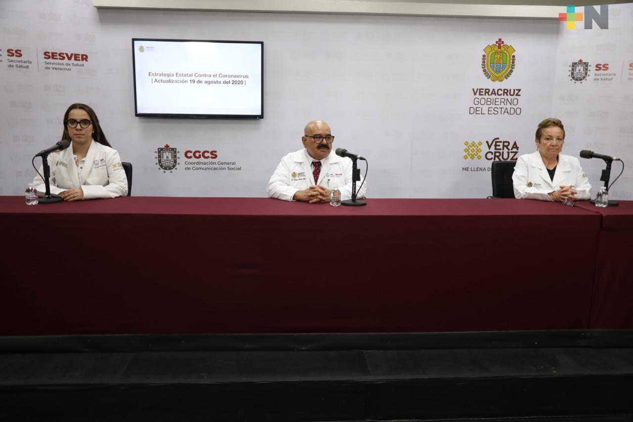 Hay 114 casos nuevos de Covid-19 en Veracruz