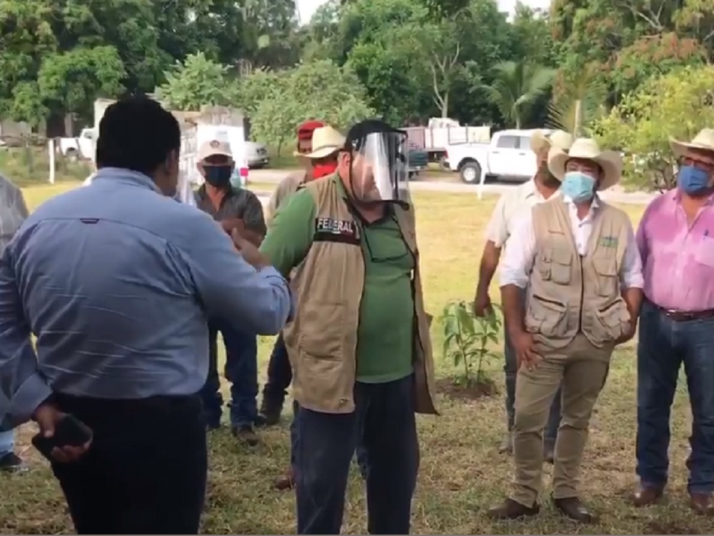 Manuel Huerta supervisa programa Sembrando Vida en Tampico Alto