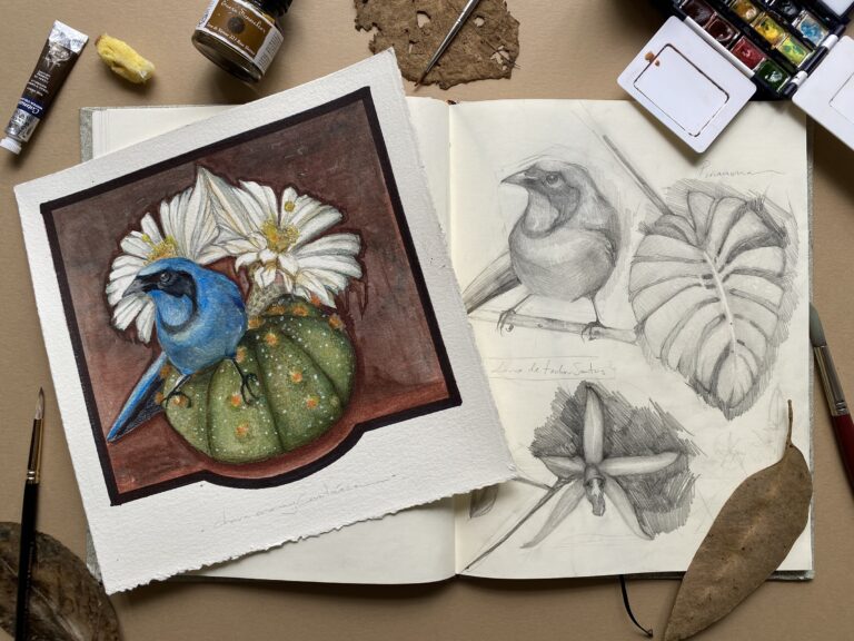 El IVEC y el Jardín de las Esculturas invitan al taller de ilustración “Naturaleza y acuarela”