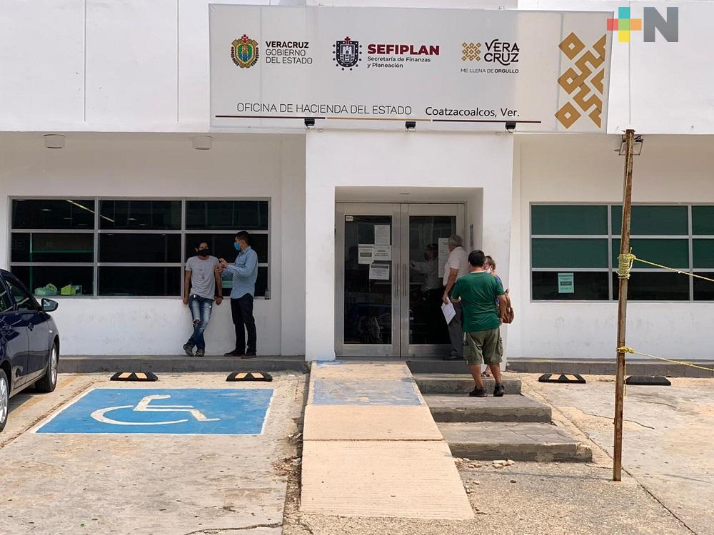 No hay desabasto de placas en Oficina de Hacienda de Coatzacoalcos