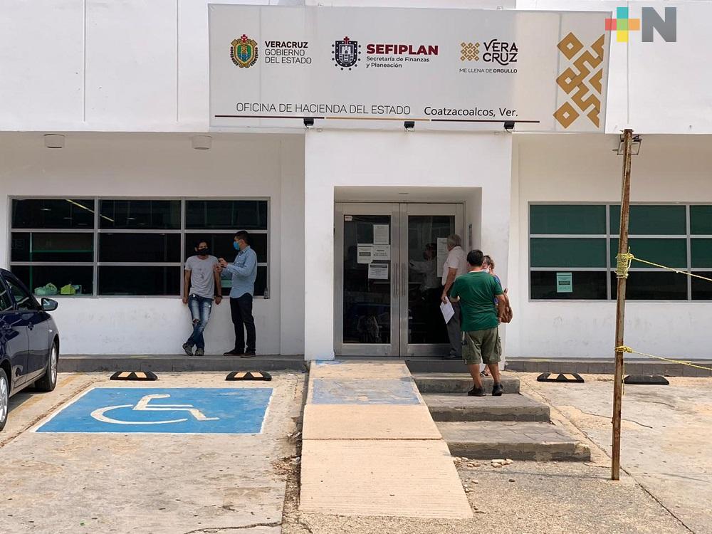 No hay desabasto de placas en Oficina de Hacienda de  Coatzacoalcos