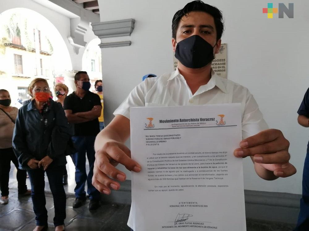 Ciudadanos reclaman al alcalde Yunes Marquez; denuncian falta de agua en colonias desde hace seis días