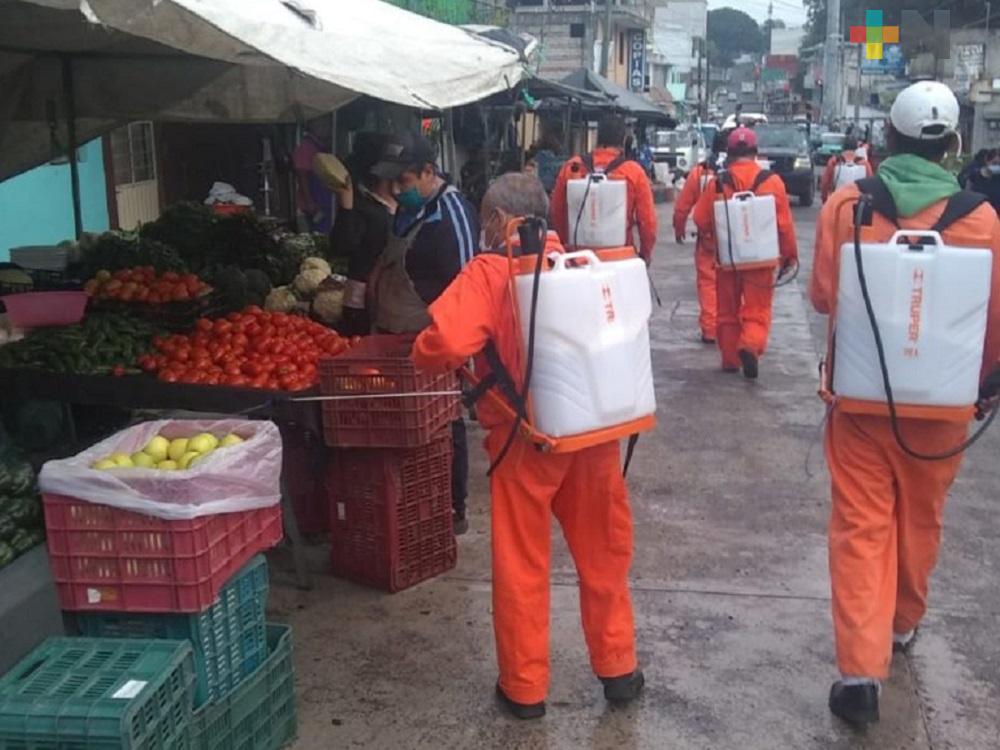 PC de Xalapa ha realizado 258 desinfecciones a espacios públicos