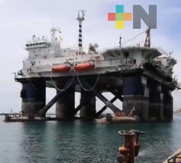 Plataforma «IOLAIR» llegó al puerto de Veracruz